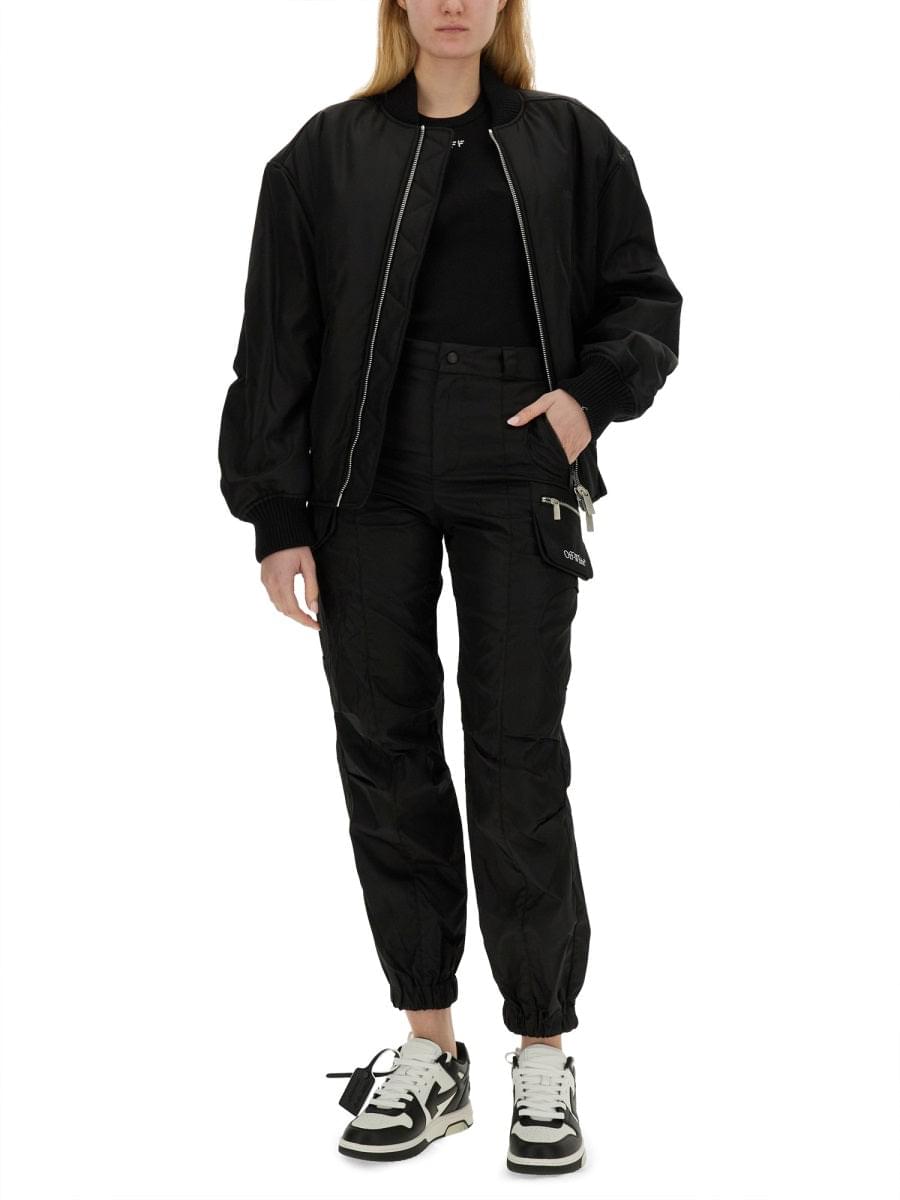 Off-White Women Nylon Bomber Jacket DestGlow