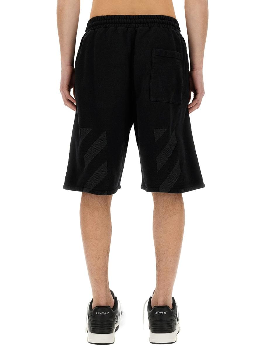 Off-White Men Bermuda With Logo DestGlow