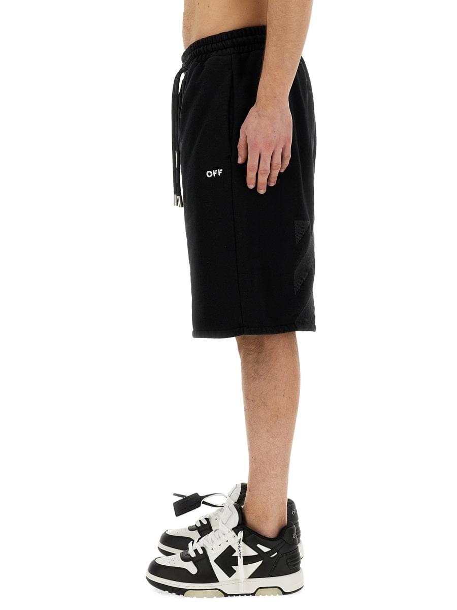 Off-White Men Bermuda With Logo DestGlow