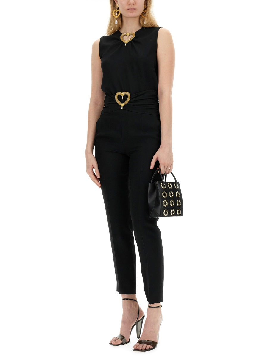 Moschino Women Pants With Heart Application DestGlow
