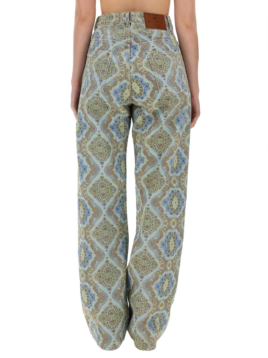 Etro Women Jeans Con Stampa Paisley DestGlow