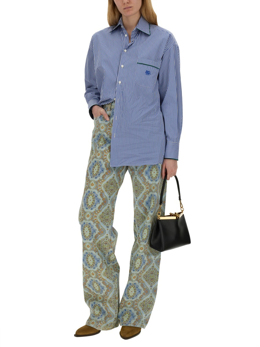 Etro Women Jeans Con Stampa Paisley DestGlow