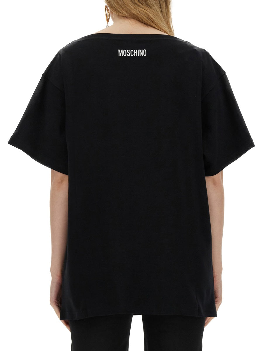 Moschino Women Interlock Body Print T-Shirt DestGlow