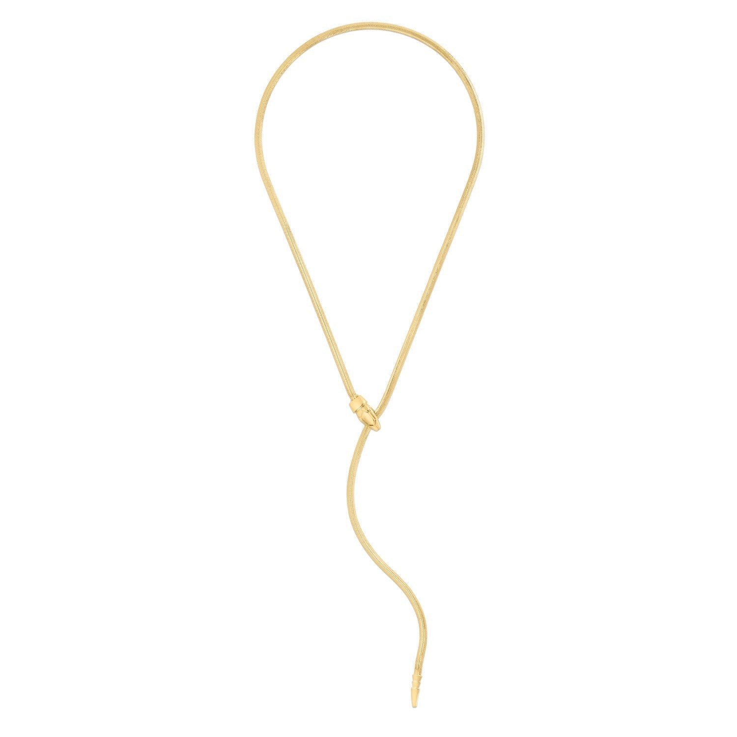 14k Yellow Gold Serpent Necklace DestGlow