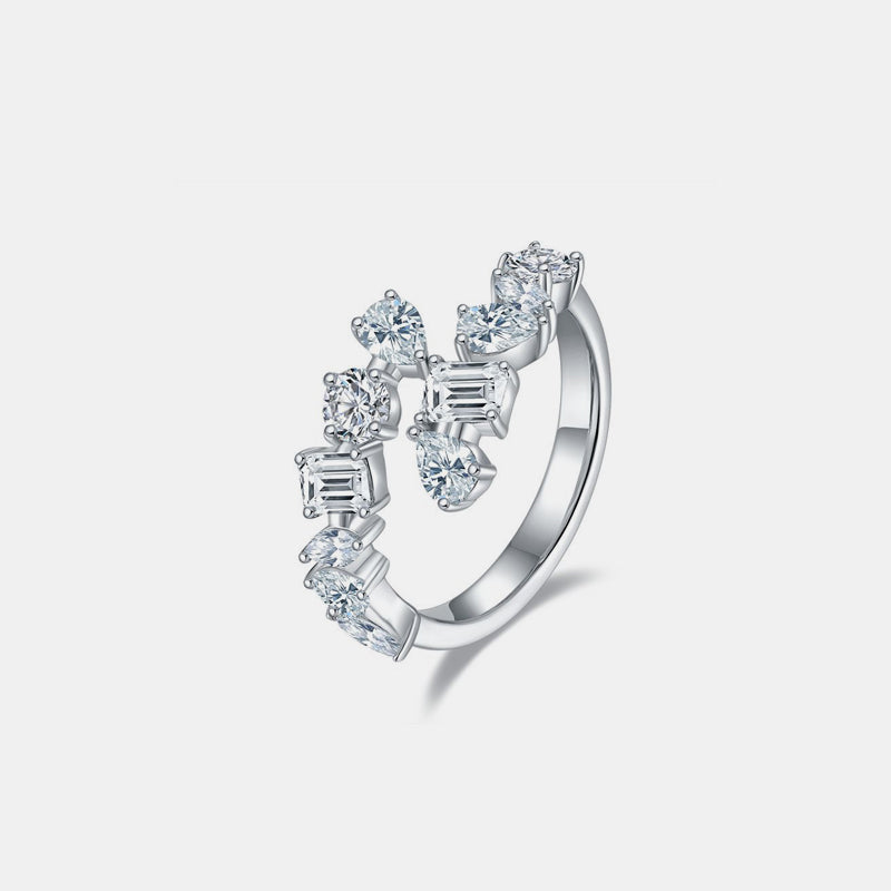 2.6 Carat Sparkala™ 925 Sterling Silver Bypass Ring by Sparkala