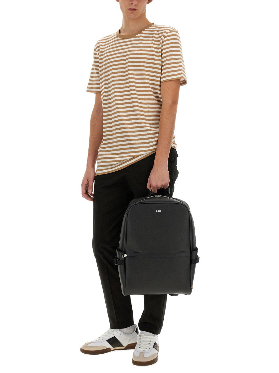 Boss Men Striped T-Shirt DestGlow