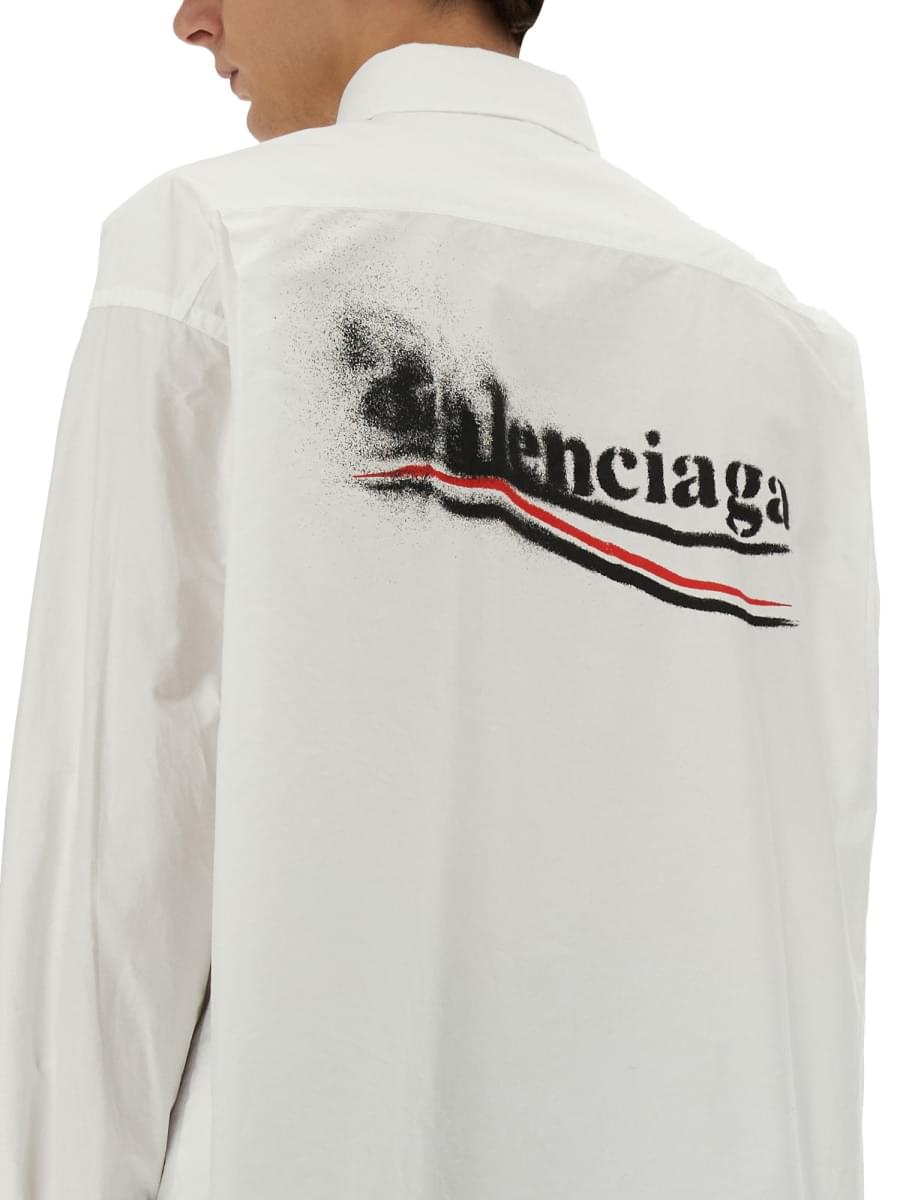 Balenciaga Men Large Fit Shirt DestGlow