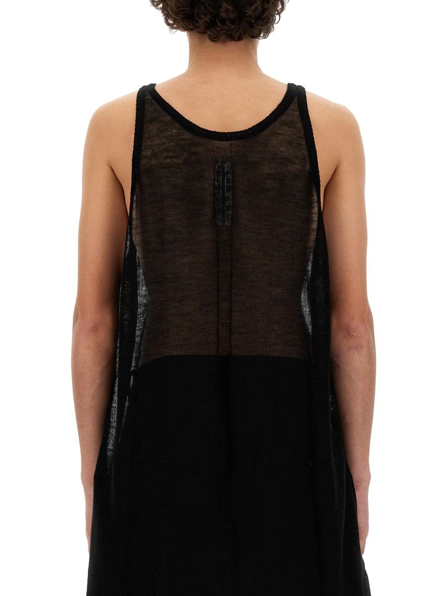 Rick Owens Men Knitted Tank Top DestGlow