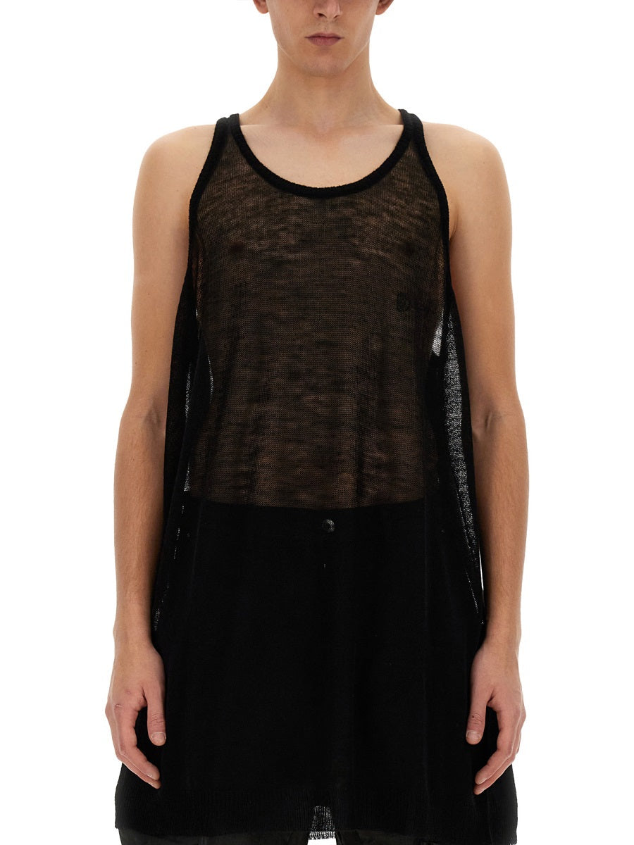 Rick Owens Men Knitted Tank Top DestGlow