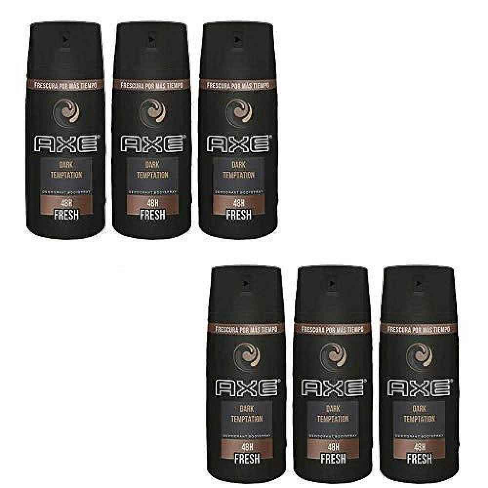 Axe Dark Temptation Body Spray Deodorant For Men, 4 Oz