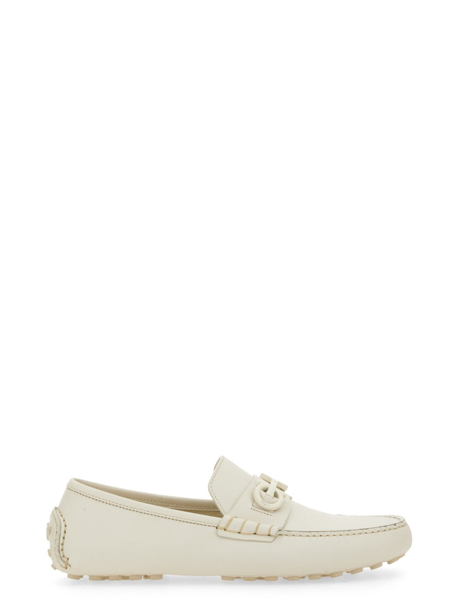 Ferragamo Men Moccasin With Gancini Ornament DestGlow