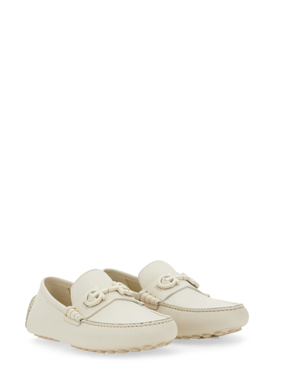 Ferragamo Men Moccasin With Gancini Ornament DestGlow