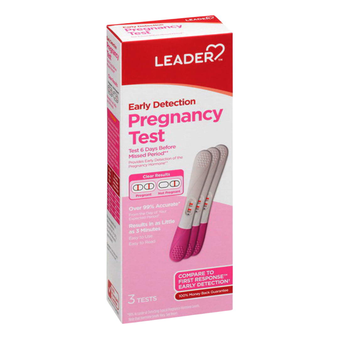 Leader Early Detection Pregnancy Test (3 Count) DestGlow