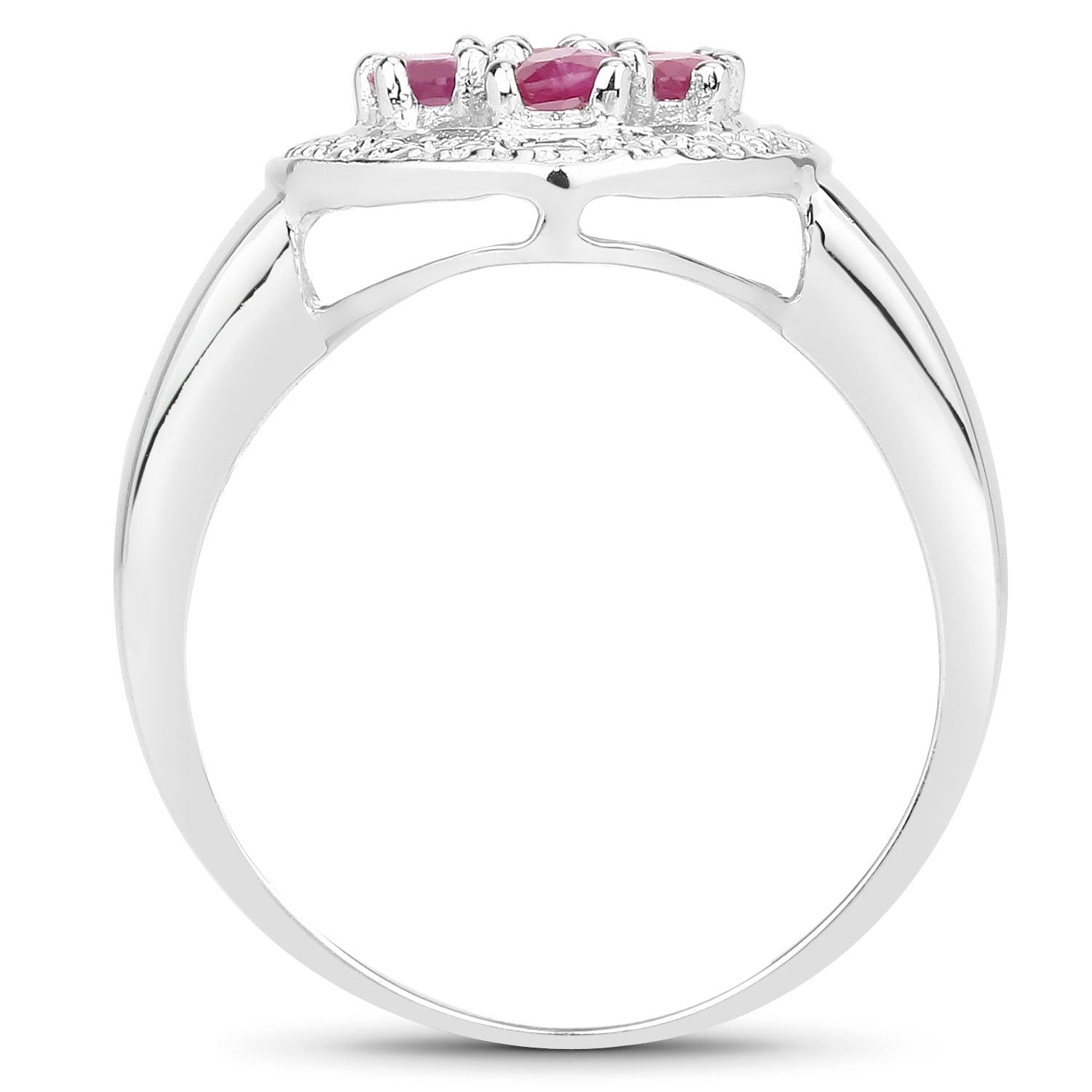 1.54 Carat Genuine Ruby .925 Sterling Silver Ring by Bids.com