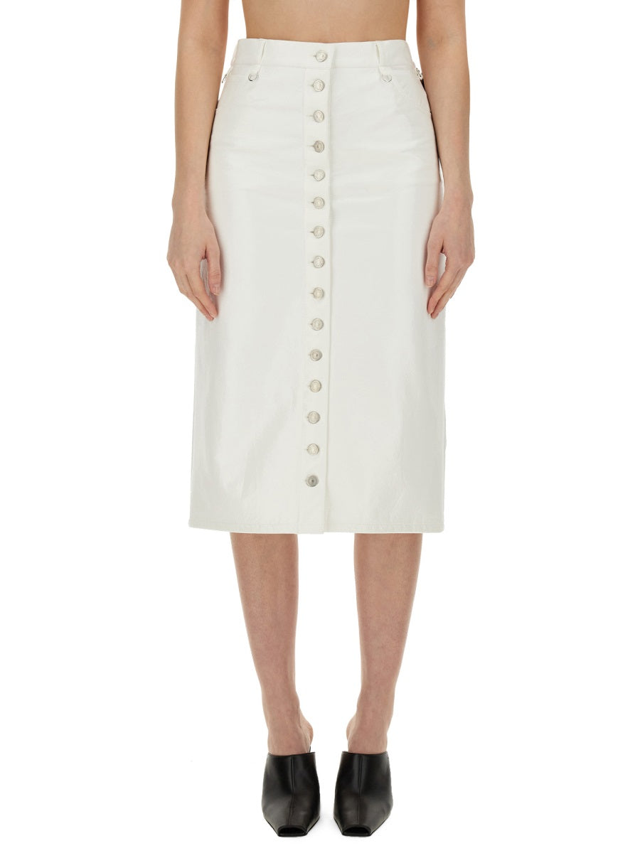 Courreges Women Skirt With Buttons DestGlow