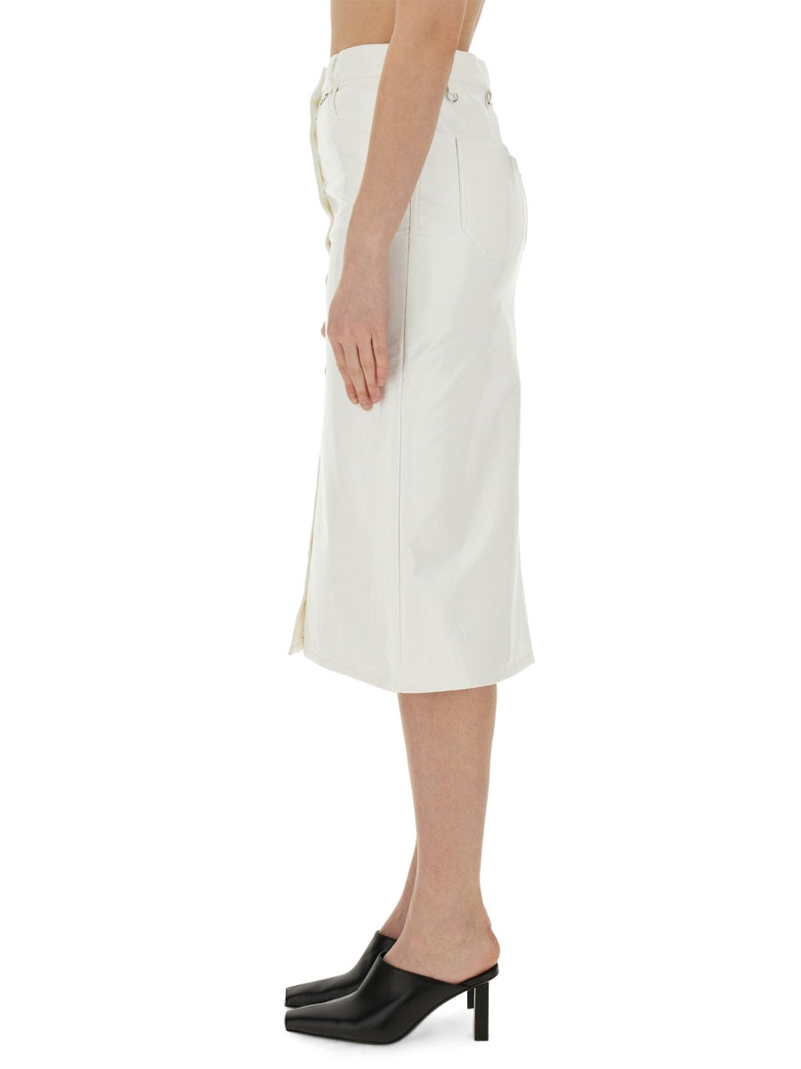 Courreges Women Skirt With Buttons DestGlow