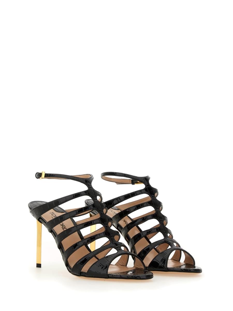 Tom Ford Women Leather Sandal DestGlow