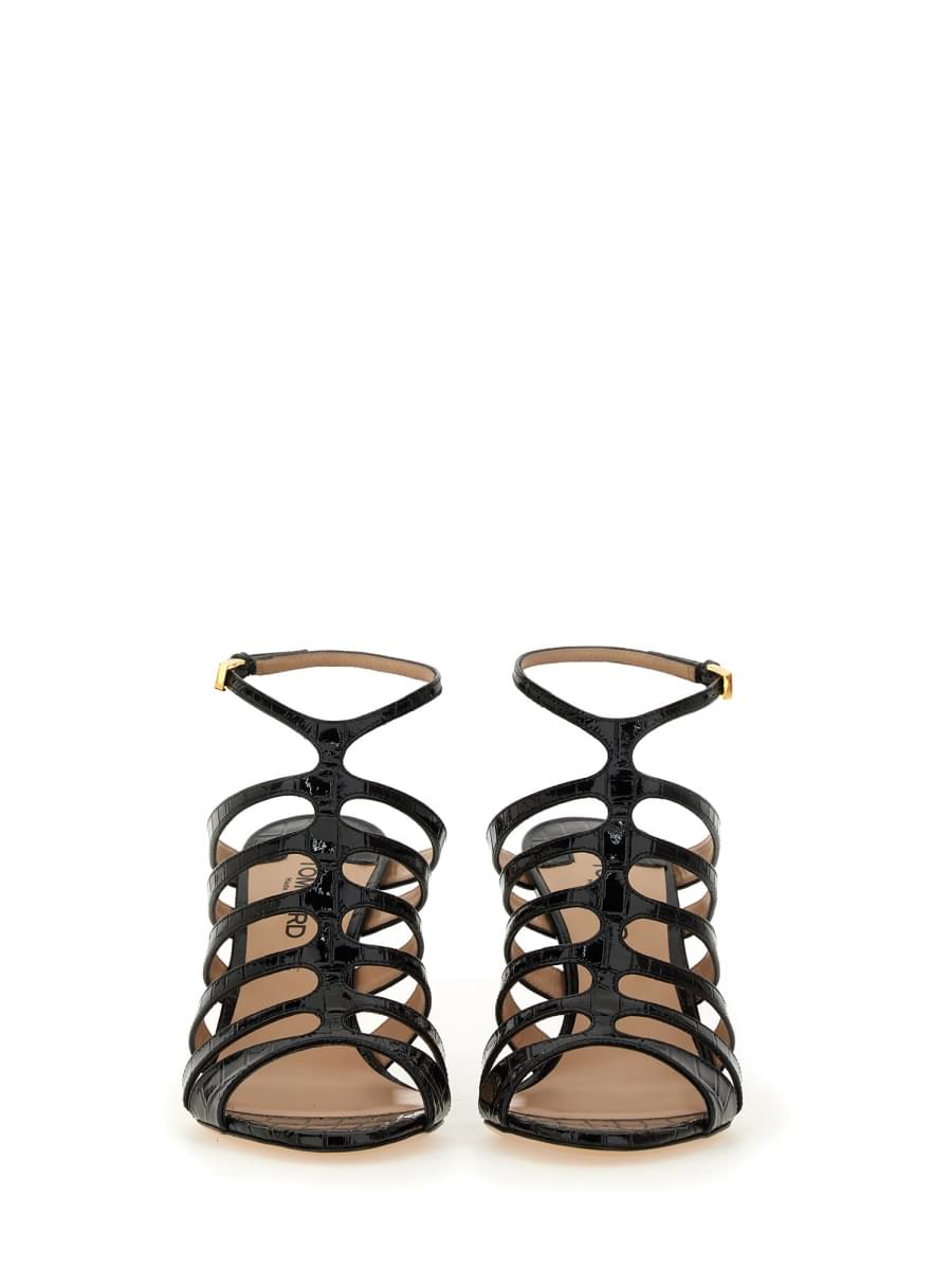 Tom Ford Women Leather Sandal DestGlow