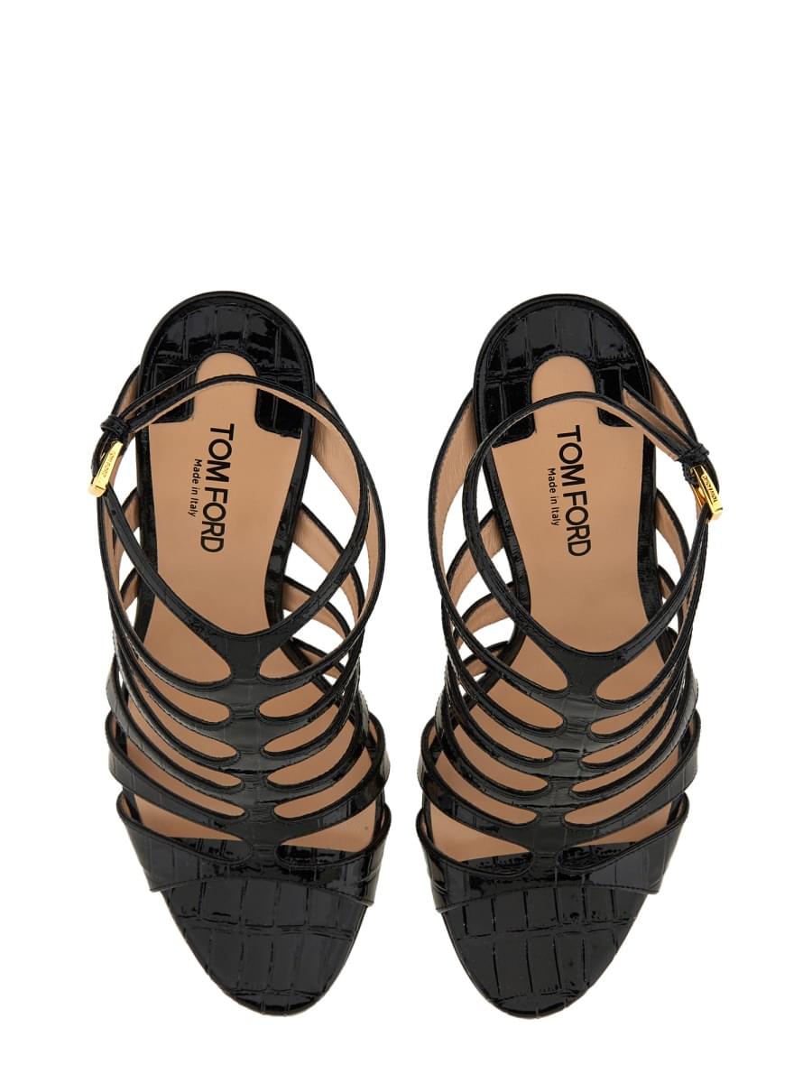 Tom Ford Women Leather Sandal DestGlow