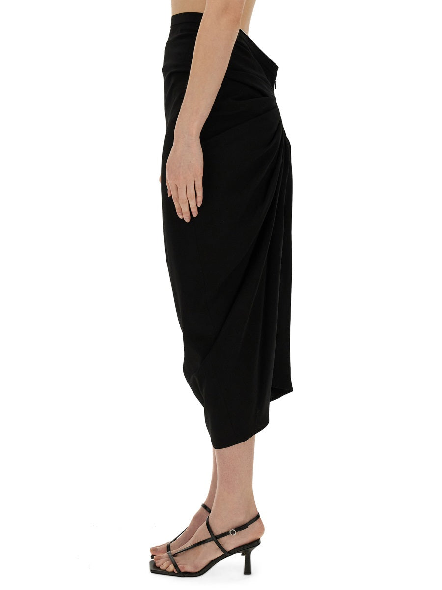 Dries Van Noten Women Skirt With Drape DestGlow
