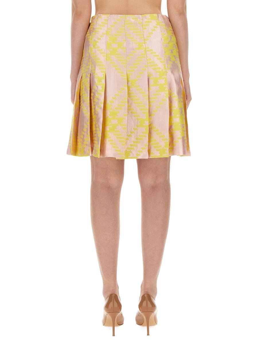 Burberry Women Check Pattern Skirt DestGlow