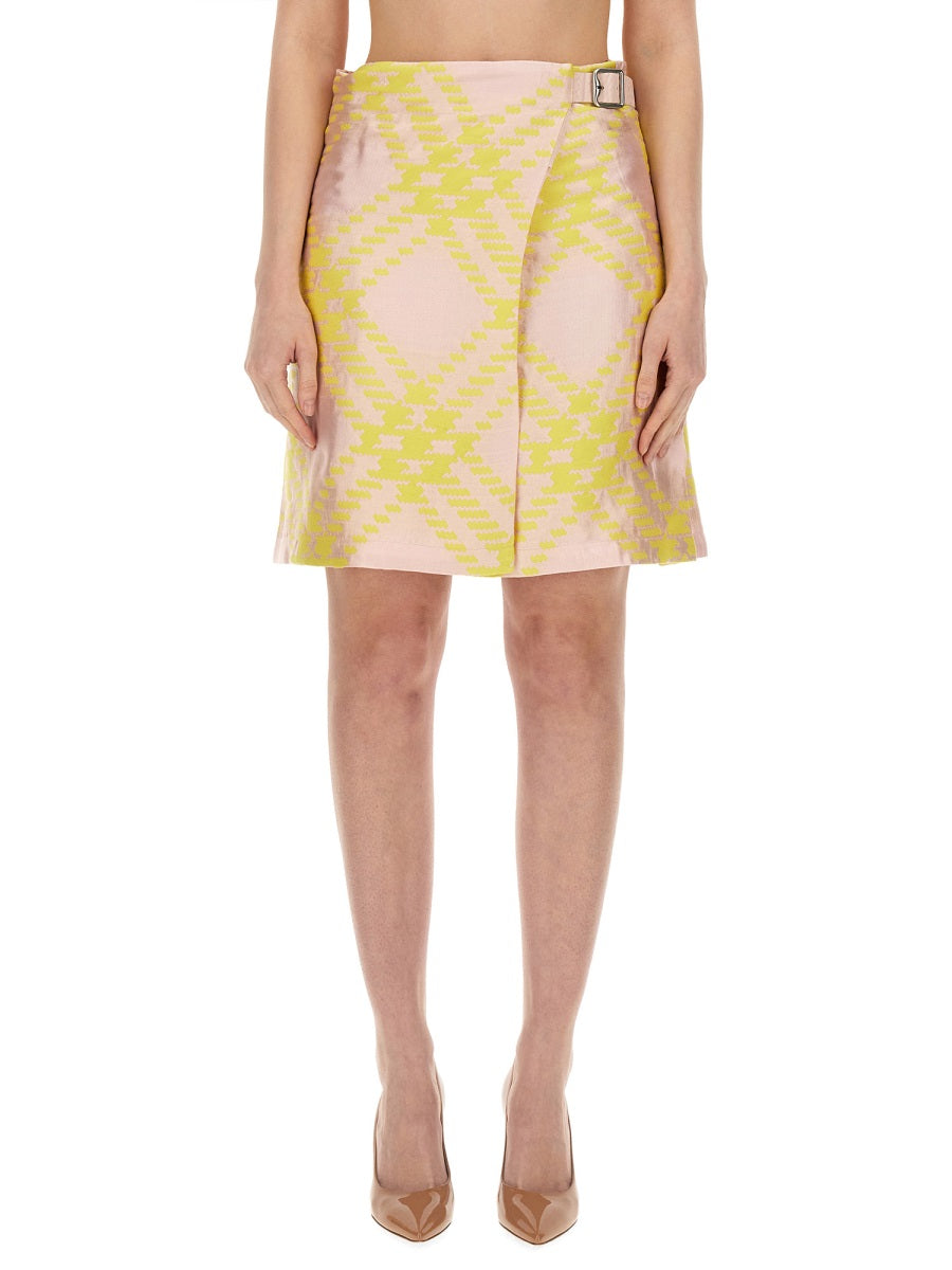 Burberry Women Check Pattern Skirt DestGlow