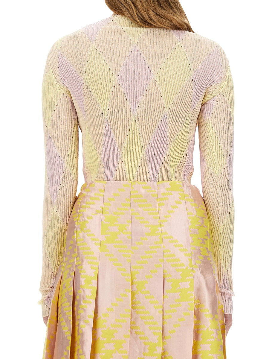 Burberry Women Shirt With Check Pattern DestGlow