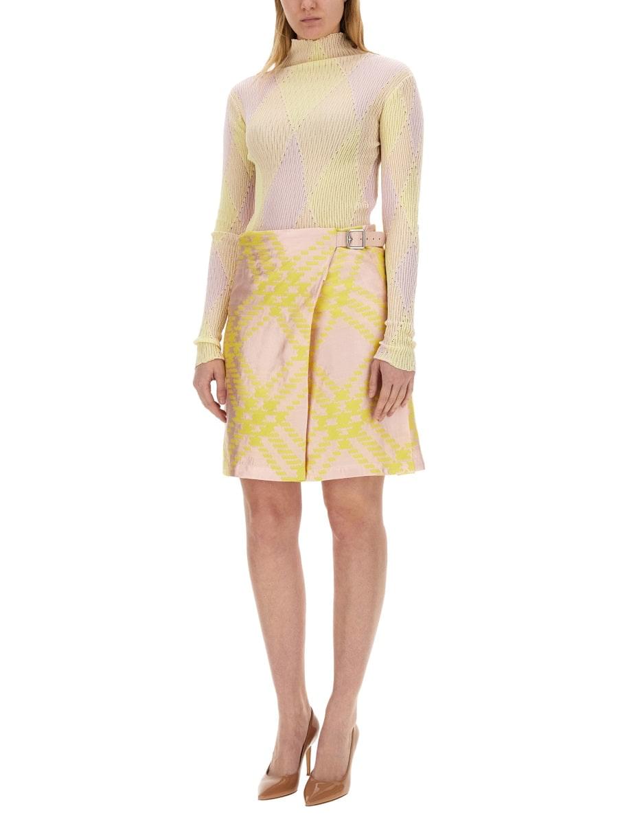 Burberry Women Shirt With Check Pattern DestGlow