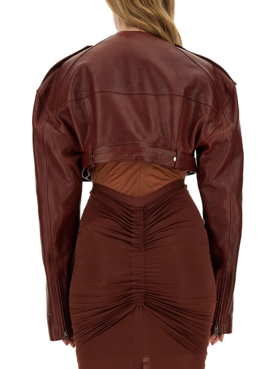 Rick owens women leather jacket DestGlow