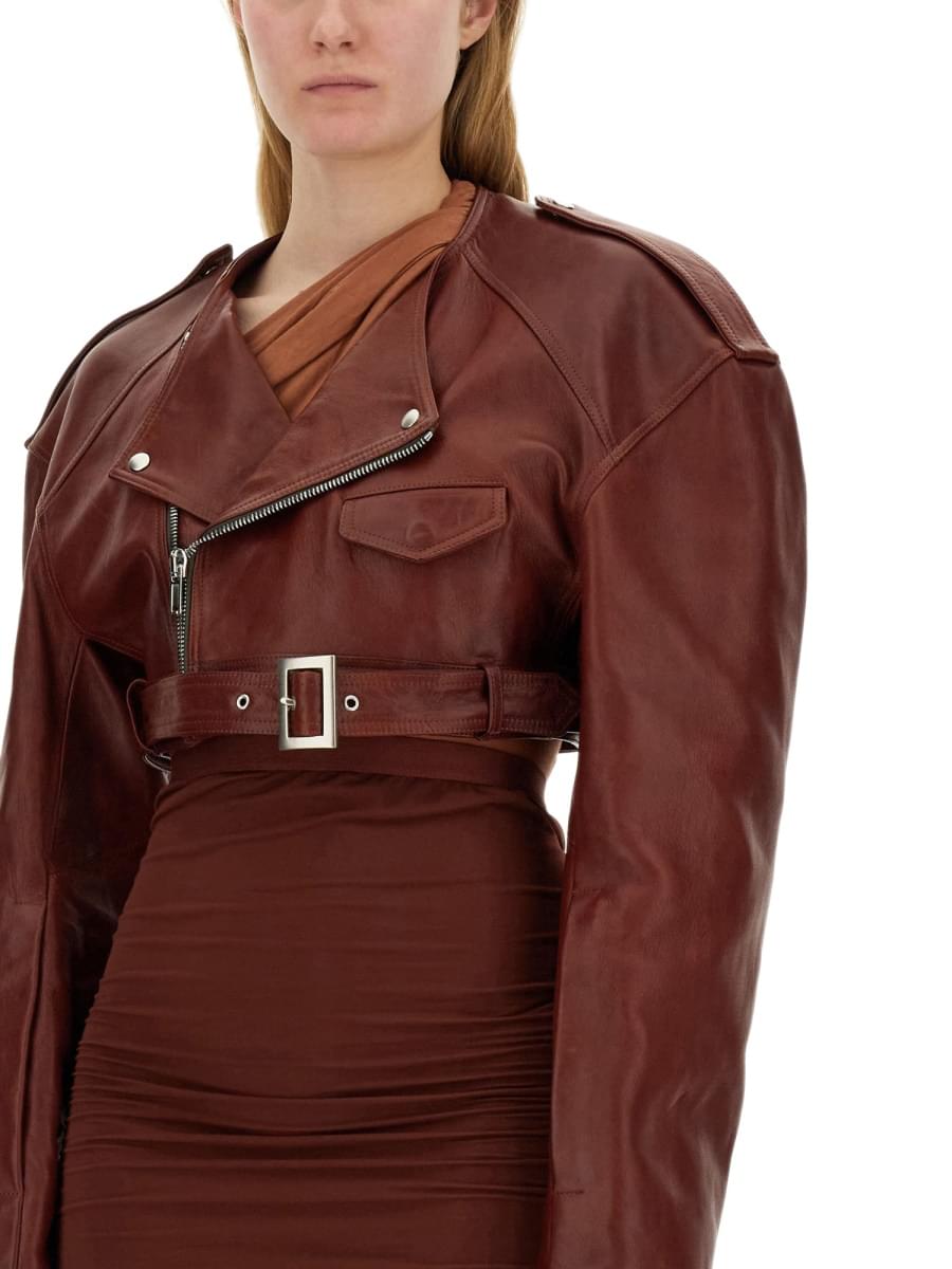 Rick owens women leather jacket DestGlow