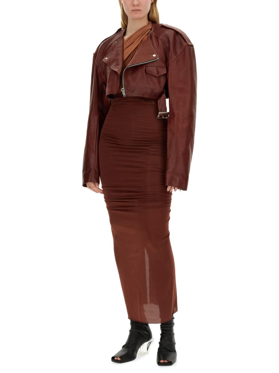 Rick owens women leather jacket DestGlow