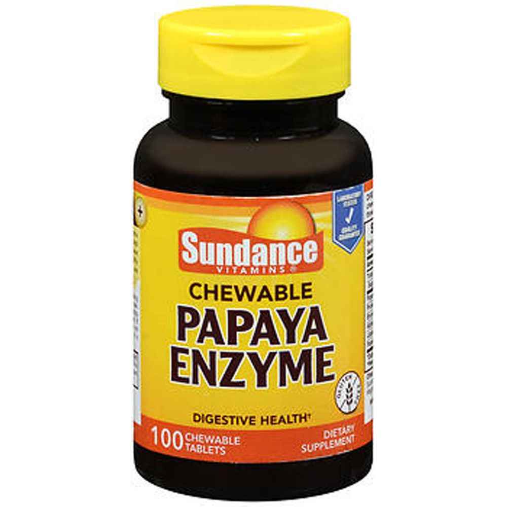 Sundance Vitamins Papaya Enzyme Chewable Tablets