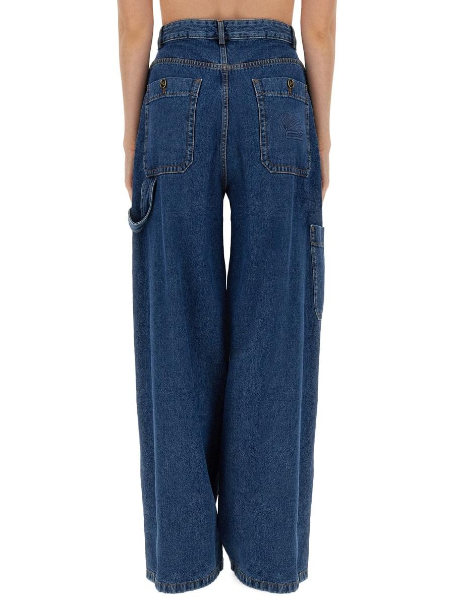 Etro Women Jeans Wide Leg DestGlow