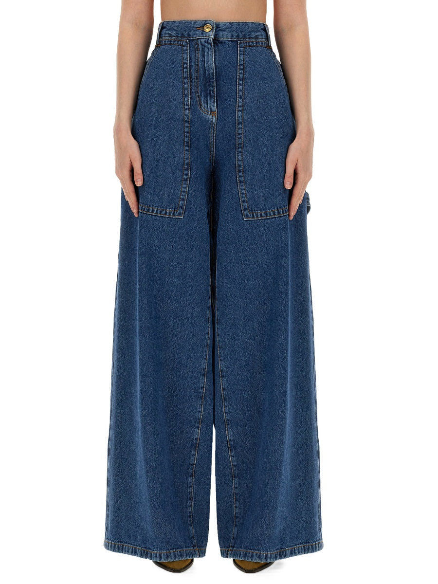 Etro Women Jeans Wide Leg DestGlow