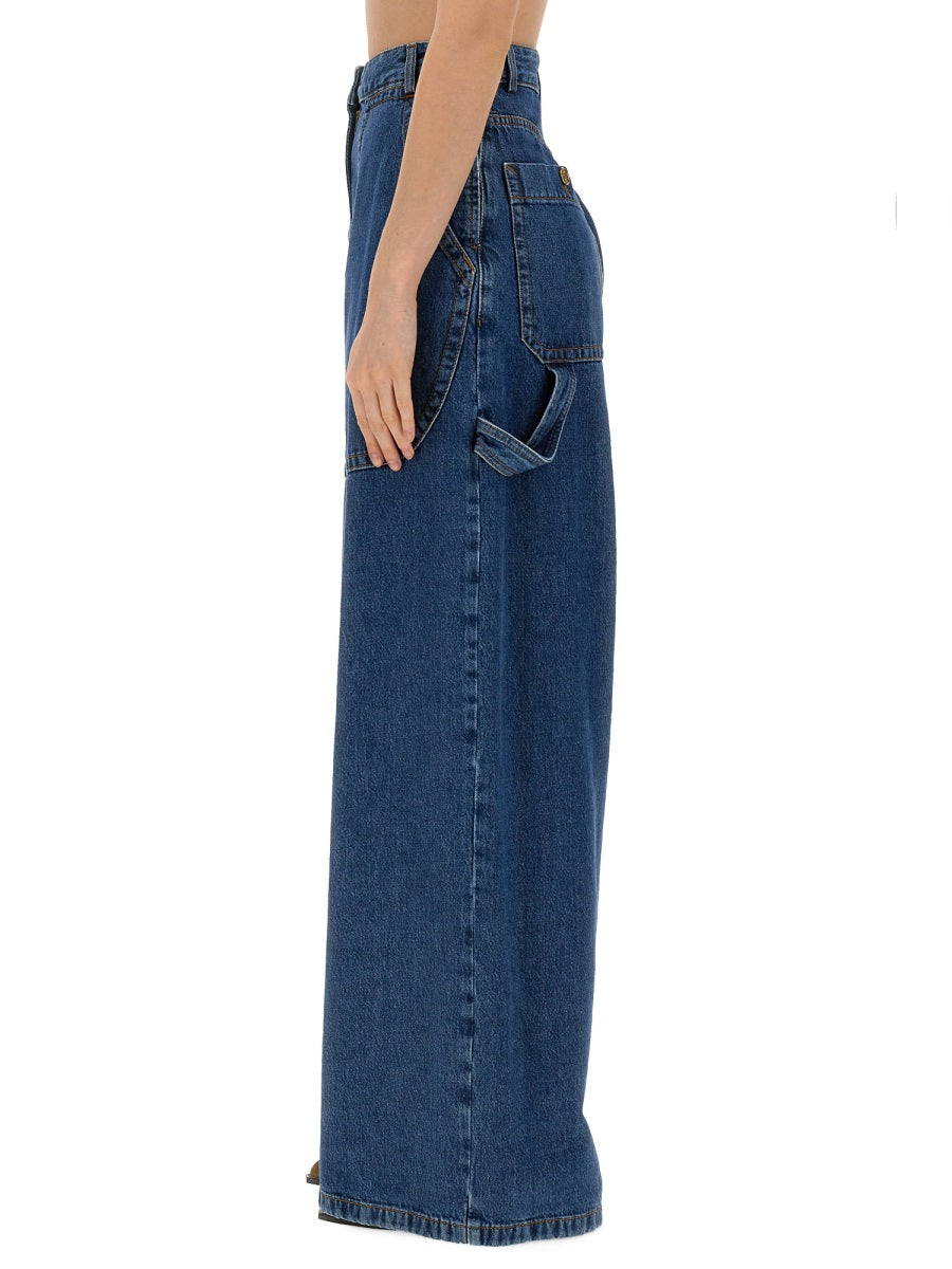 Etro Women Jeans Wide Leg DestGlow