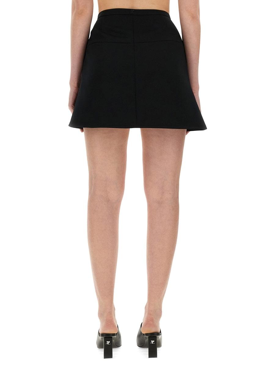 Courreges Women "Ellipse" Mini Skirt DestGlow