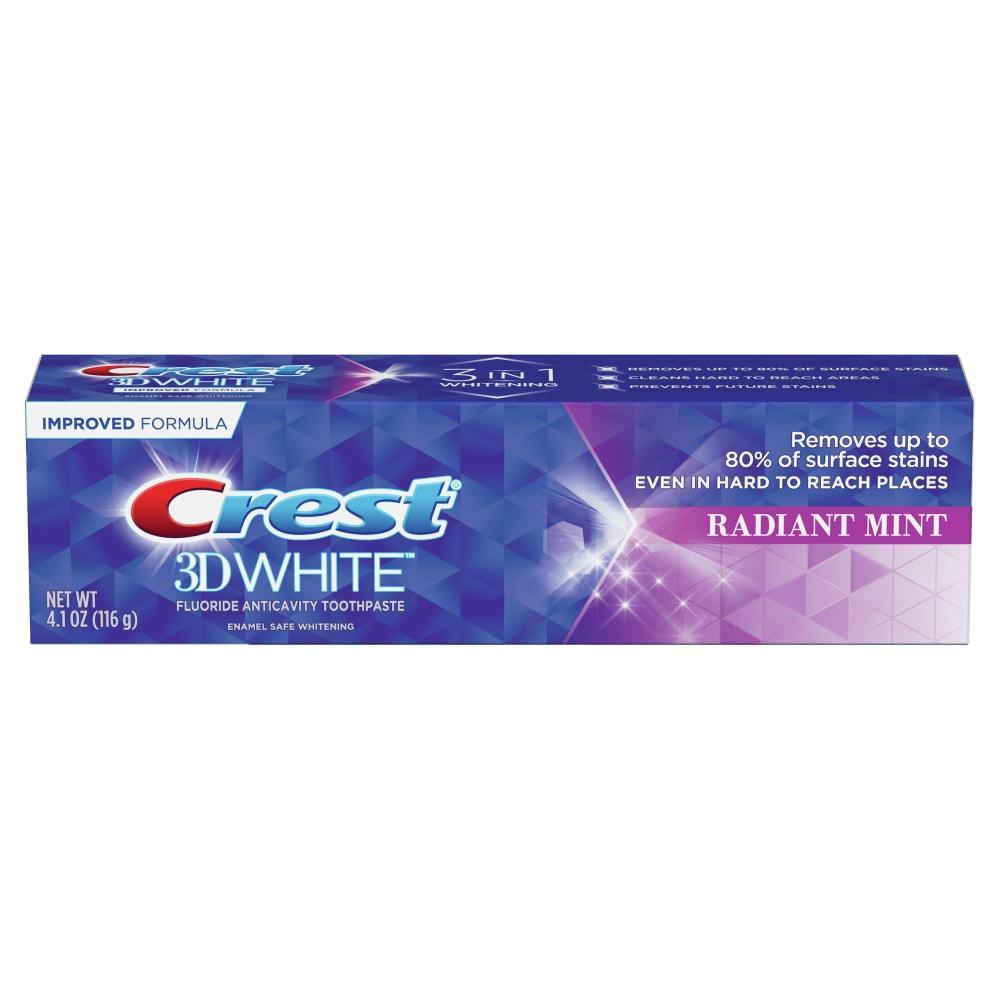 Crest 3D White Toothpaste, Fluoride Anticavity, Radiant Mint by Pasteur Pharmacy