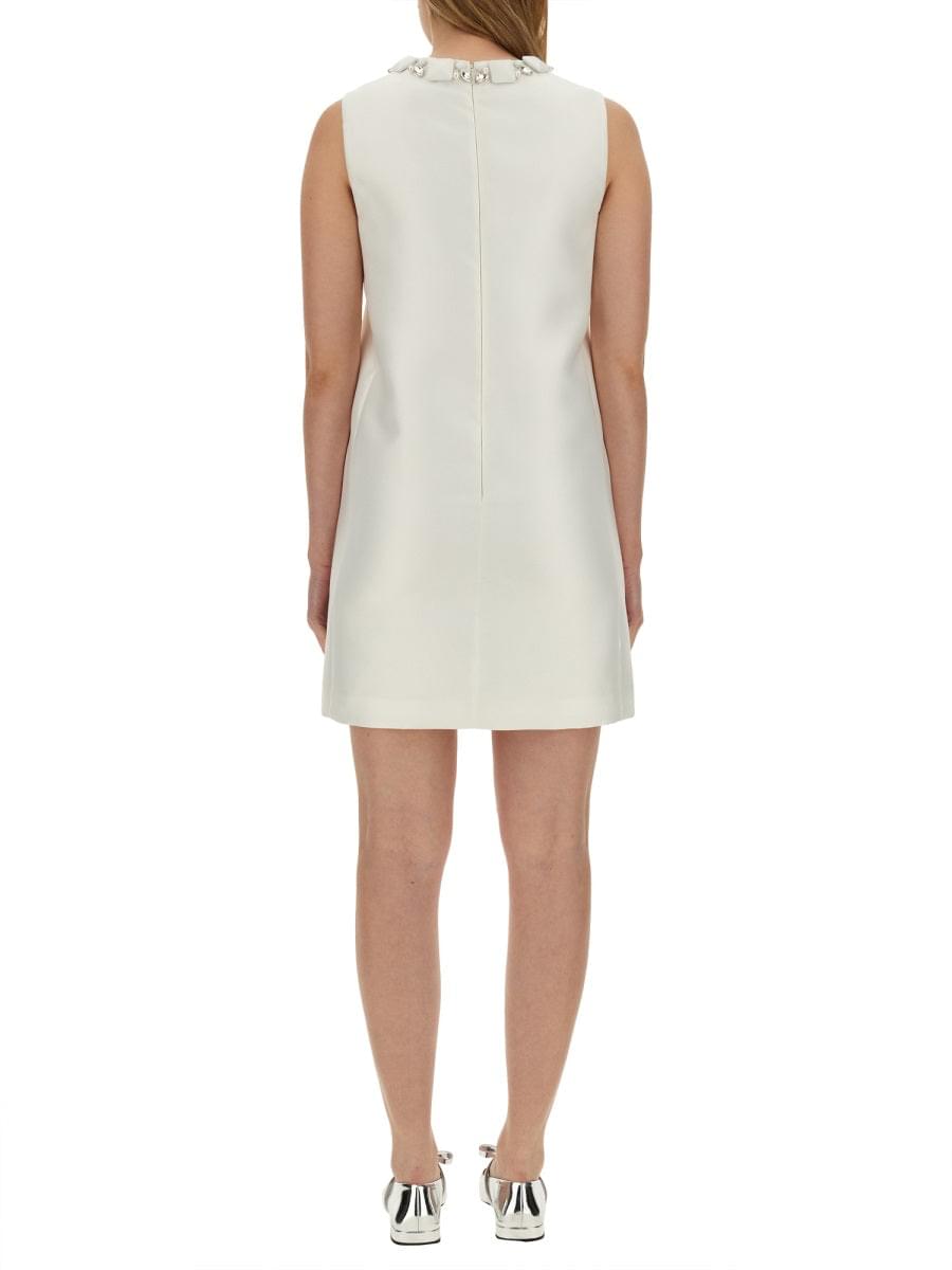 Versace Women Mini Duchesse Dress With Crystals DestGlow