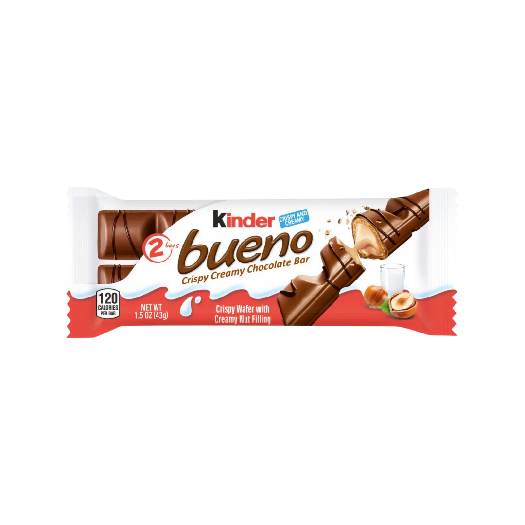 Kinder Bueno Crispy Creamy Hazelnut Milk Chocolate Bar (1.5oz) DestGlow