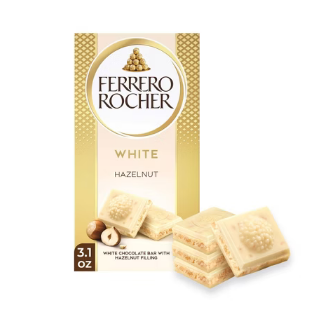 Ferrero Rocher White Chocolate Hazelnut Tablet (3.1oz) by Farmacias Savia