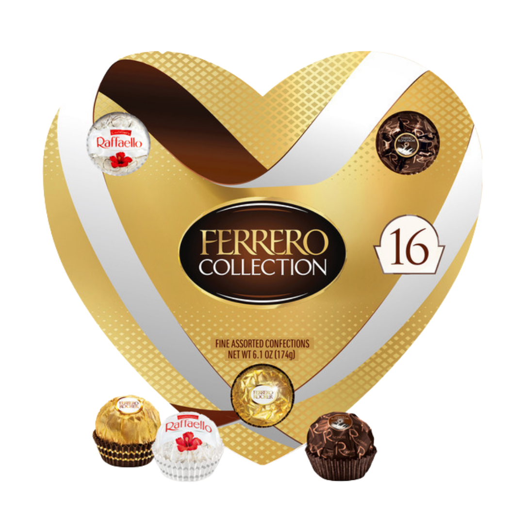 Ferrero Collection Fine Assorted Confections Heart Gift Box (6.1oz) by Farmacias Savia