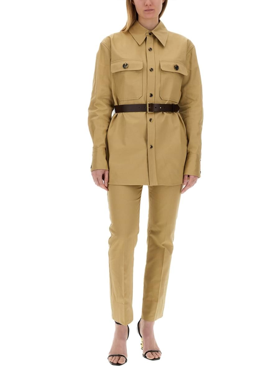 Saint Laurent Women Drill Pants DestGlow