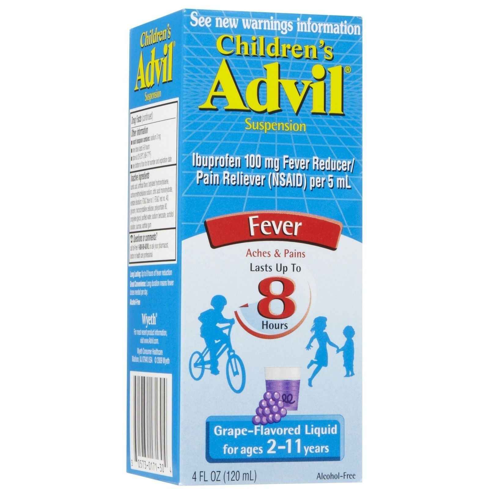 Advil Children’s Pain Reliever/ Fever Reducer Liquid Grape 4 Oz