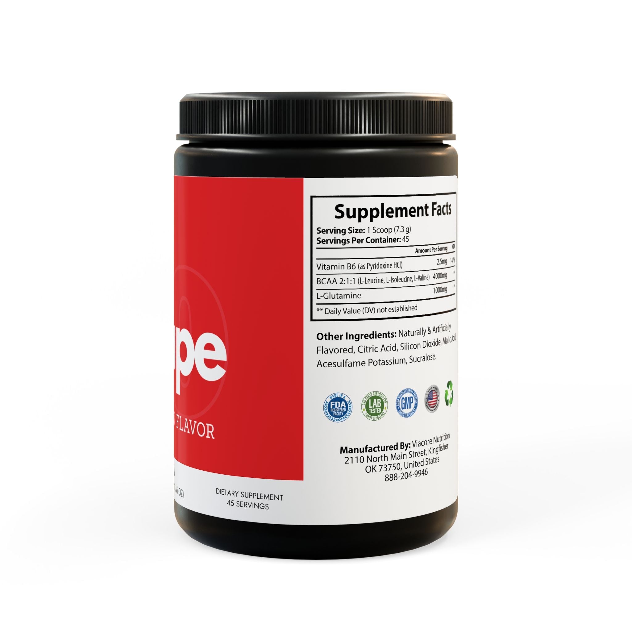 Vitape BCAA Supplement, Watermelon 11.oz by Spee24, LLC