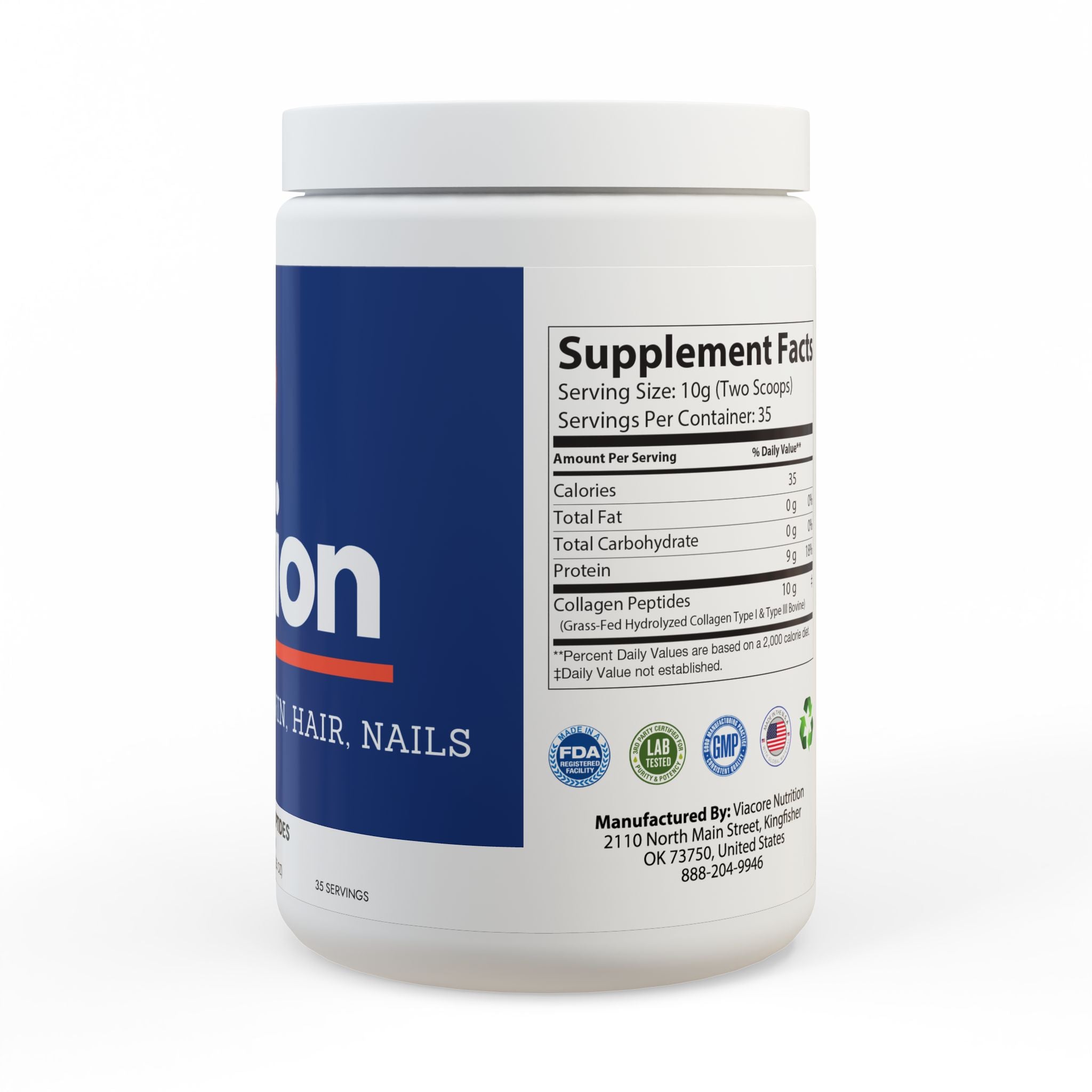 Eluvion Collagen Peptides Type I & III Supplement 12.3oz by Spee24, LLC