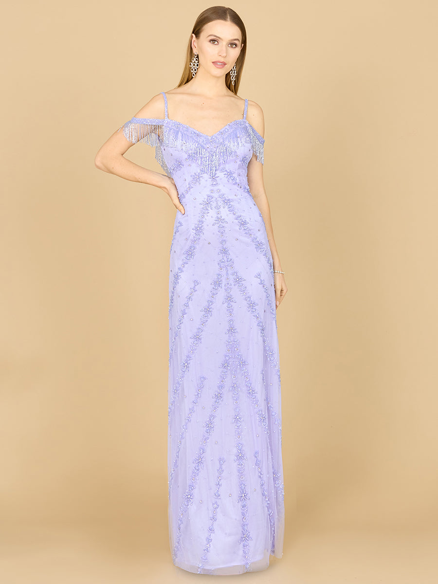 Candy Beaded Gown by Lara New York