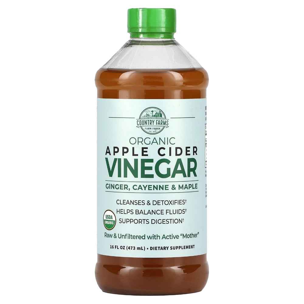 Country Farms Organic Apple Cider Vinegar Ginger Cayenne & Maple