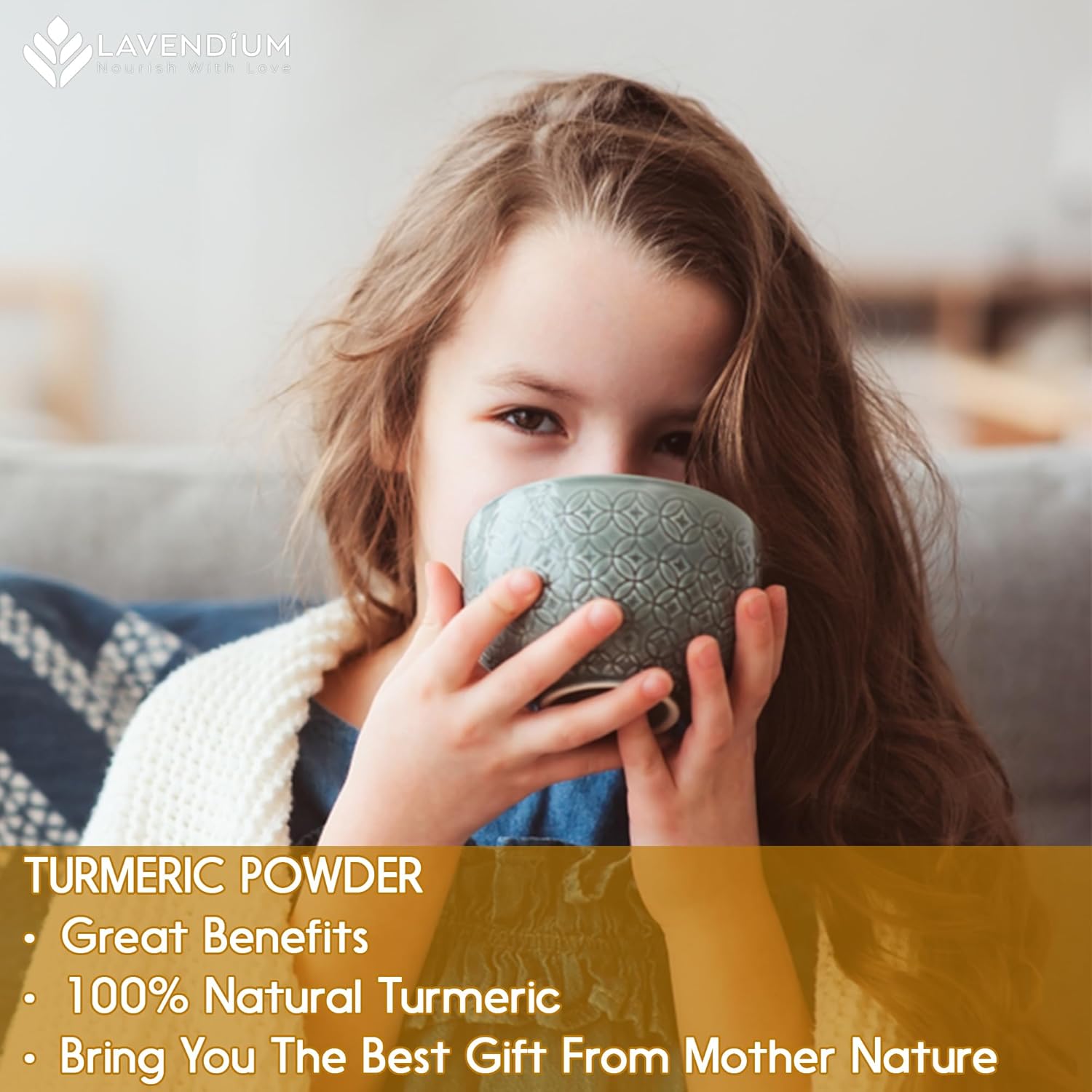 Turmeric Powder, 100% Natural & Pure, Ground, Seasoning Root Powder, No Additives, No Gluten, Vegan by FreshDrinkUS - Natural and Premium Herbal Tea