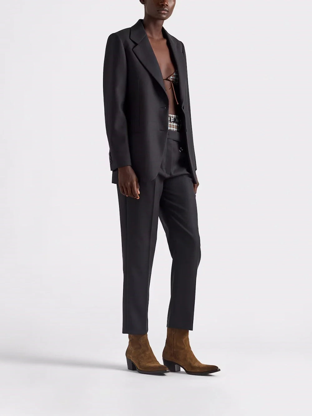 Prada Women Gabardine Straight Pants