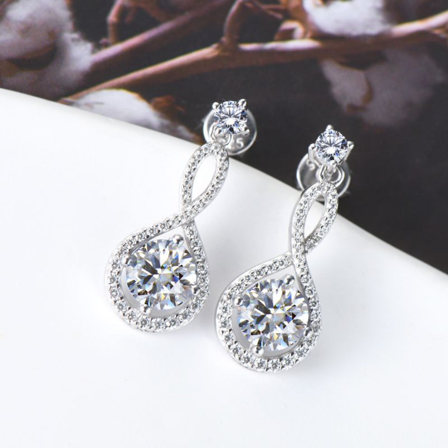 1 Carat Sparkala™ Pure Sterling Silver Earrings by Sparkala